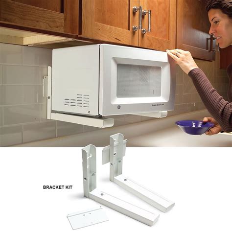 under cabinet microwave mounting brackets|under cabinet microwave hanging kit.